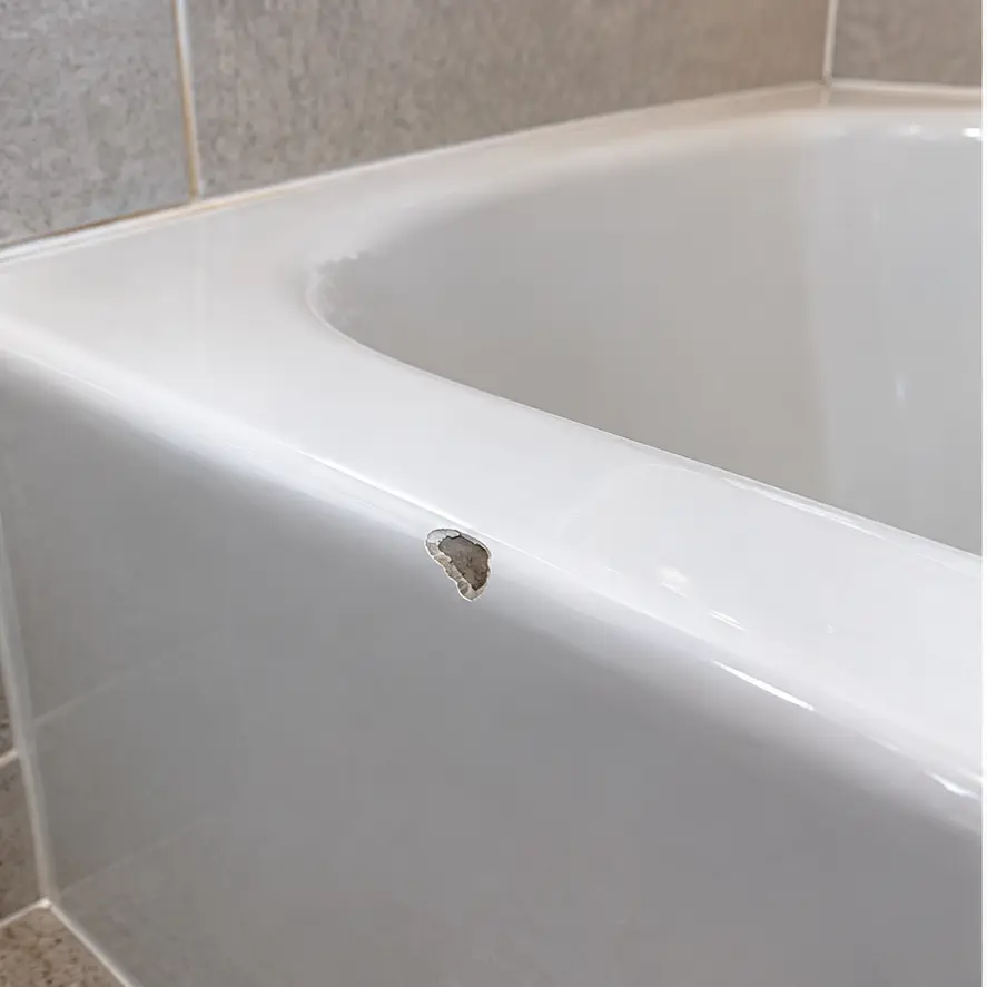 Illustrative bathtub before repair