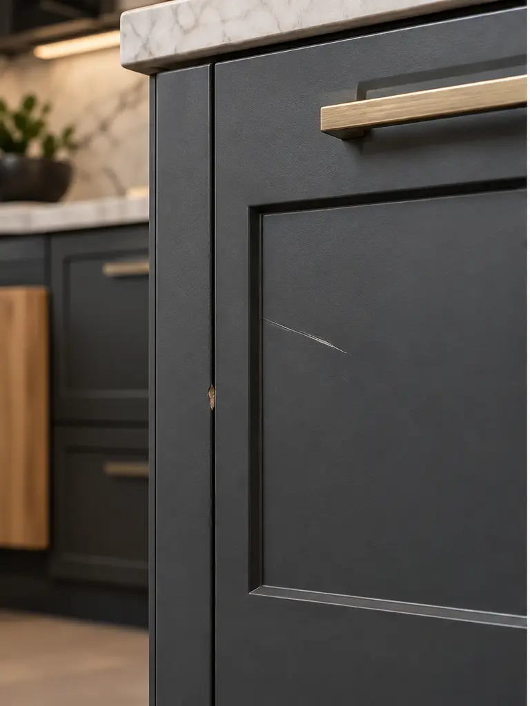 Illustrative cabinet before repair