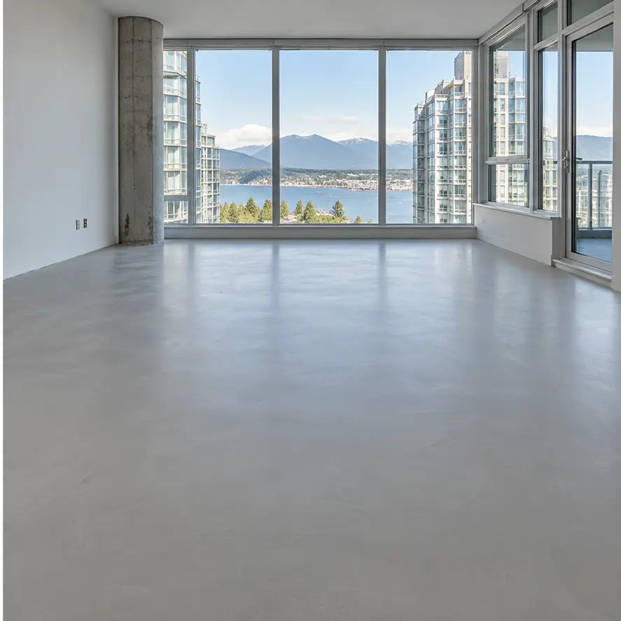Illustrative floor leveling after repair
