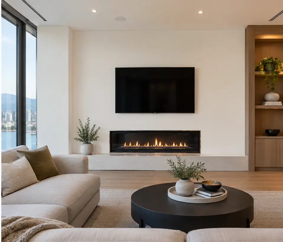 Interior painting result Vancouver