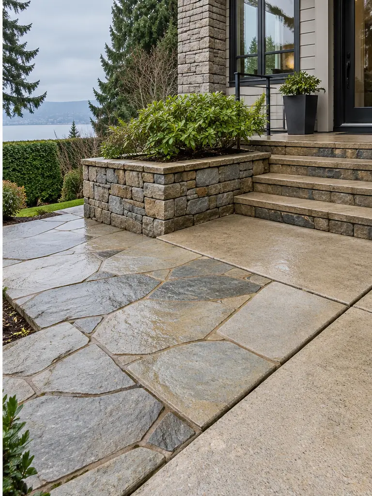 Illustrative pressure washing after repair